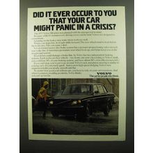 1975 Volvo 240 Series Car Ad - Did It Ever Occur