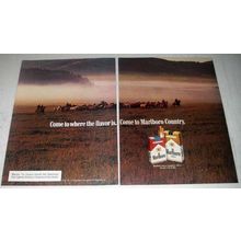 1980 Marlboro Cigarettes Ad - Where the Flavor Is