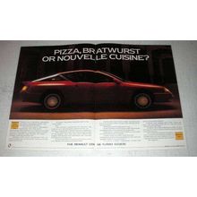 1986 Renault GTA V6 Turbo Ad - Pizza, Bratwurst?