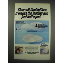 1990 Clearasil DoubleClear Pads Ad