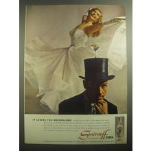 1959 Smirnoff Vodka Ad - Rod Alexander and Bambi Lynn