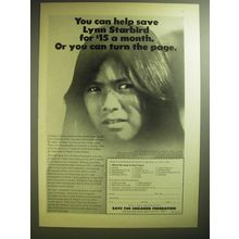 1974 Save the Children Federation Ad - You can help save Lynn Starbird