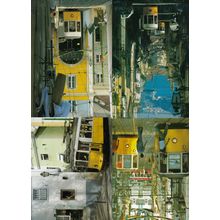 Prazeries Lisboa Bus Tram 4x Portugal Transport Postcard s