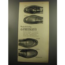 1953 Freeman's Shoes Ad - Wonderful feeling Freeman's
