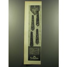 1953 Countess Mara Ties Ad - Hearldry, The Duffer, Aquacade and Counterpoint
