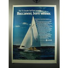 1971 Chrysler Buccaneer Sail Boat Ad - The '71 Chrysler Sail Fleet presents