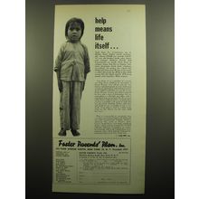 1960 Foster Parents Plan, Inc Ad - Help means life itself