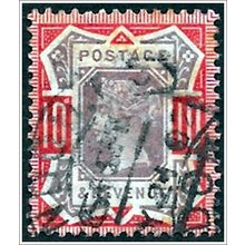 1887-1892 Queen Victoria Jubilee - 10d carmine/purple (as picture) C2-2