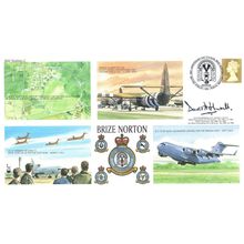 Brize Norton RAF Station DA Hurrell 101 Squadron Military Map Hand Signed LTD TO