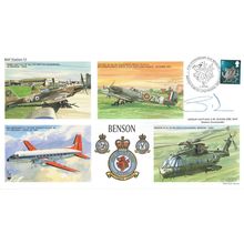 Benson Oxford RAF Station CW Dixon Hand Signed Map LTD TO 80 FDC