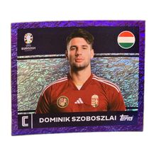 TOPPS GERMANY EURO 2024 HUNGARY n 2 SZOBOSZLAI PURPLE PARALLEL