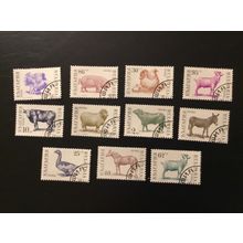 ICOLLECTZONE BULGARIA 3581-91 Complete Farm Animals Set VF used