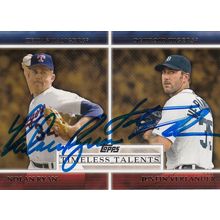 NOLAN RYAN & JUSTIN VERLANDER AUTO 2012 HOUSTON ASTOS HOF WORLD CHAMPION PITCHER