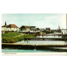 Postcard UK England Suffolk Southwold Blackshore river boats cars unposted