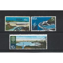 SouthAfrica.Opening of Hendrik Verwoerd Dam set of 3.Fine Used.Aug25b