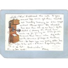 Rhode Island West Barrington Postcard Secret Pal Card From Mary Gaskins Bo~1153