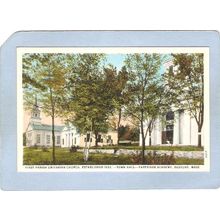 MA Duxbury First Parish Unitarian Church Est 1632 Town Hall Partridge Acad~1128