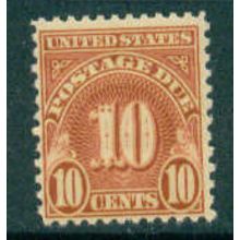 J84 10c Postage Due Barely Clears MNH Q1522