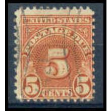 Used J83 5c Postage Due Average WA1383