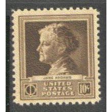878 10c Jane Addams Fine MNH GA0385