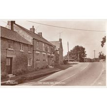 The Grapes Inn Erbeston Yorkshire Vintage Pub Real Photo Postcard