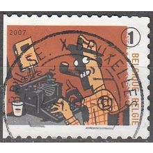 Belgique 2007 Michel 3763BDL O Cote (2008) 1.70 € Machine à écrire Remington