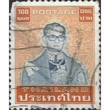 THAILAND, King Bhumibol Adulyadej, orange 1984, 100B