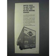 1966 United Van Lines Ad - Goes To Any Length