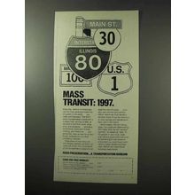 1977 The Asphalt Institute Ad - Mass Transit