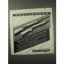 1985 Crosman Challenger 6500 and 6300 Airgun Ad
