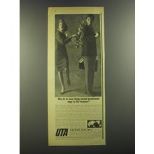 1964 UTA French Airlines Ad - Why do so many flying-minded businessmen enjoy