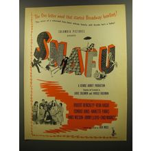 1945 Snafu Movie Ad - The five-letter word that started Broadway howling!