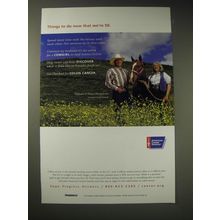 2001 American Cancer Society Ad - Things to do now that we're 50