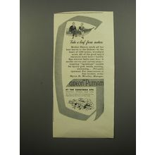 1951 The Gideon Putnam Hotel Ad - Take a leaf from Nature
