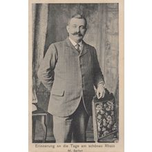 Erinnerung An Die Tage AM Schonen Rhein Antique German Postcard