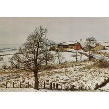 Burnt House Farm Bishop Auckland Tow Christmas Snow Tow Durham Postcard