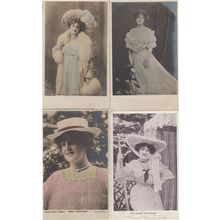 Miss Marie Studholme 4x Antique Actress Postcard s