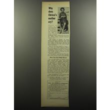 1956 Save the Children Federation Ad - Why does Chrissi's mother cry?