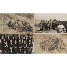 Dancers Men In Mountain 4x Group Portrait Real Photo Old Postcard s