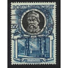 Vatican Urban VIII and baldaquin basilica T2 1953 Canc SG#187