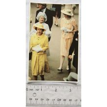 postcard Lady Diana Spencer with The Queen & Queen Mother at Ascot