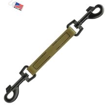 Dog Pet Prong Collar Safety Backup Clip W 5/8" x L 8.5" Olive Drab Green