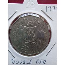 1979 Australian 50 Cent - Double Bar - Circulated