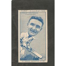 CC Turf Famous Cricketers 1950 # 42 Gerald Smithson Yorkshire