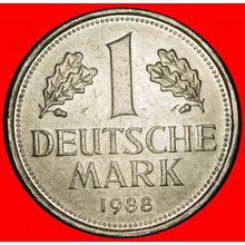 ⰆNOT COMMUNIST (1950-2001):GERMANY★1 MARK 1988G BADEN II1+D★LOW START★NO RESERVE