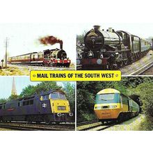 Postal MAIL TRAINS OF THE SOUTH WEST Postcard (Post Office SWPR8)