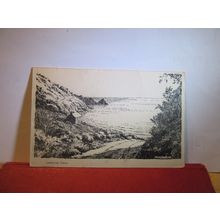 LAMORNA COVE, CORNWALL used vintage postcard by DSenys Law 1957 pm =