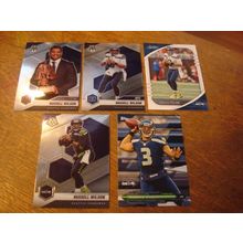 2014-2021, 5-Premium Cards, Russell Wilson , Seahawks