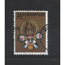 Singapore.SG107 20c Kathak Kali.Fine Used.Jun25
