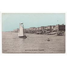 The Beach from the Pier Worthing Postcard West Sussex Dainty Series